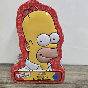 The‎ Simpsons Homer's Trivia Game. Cardinal 2001 Simpson Tin  20th Century